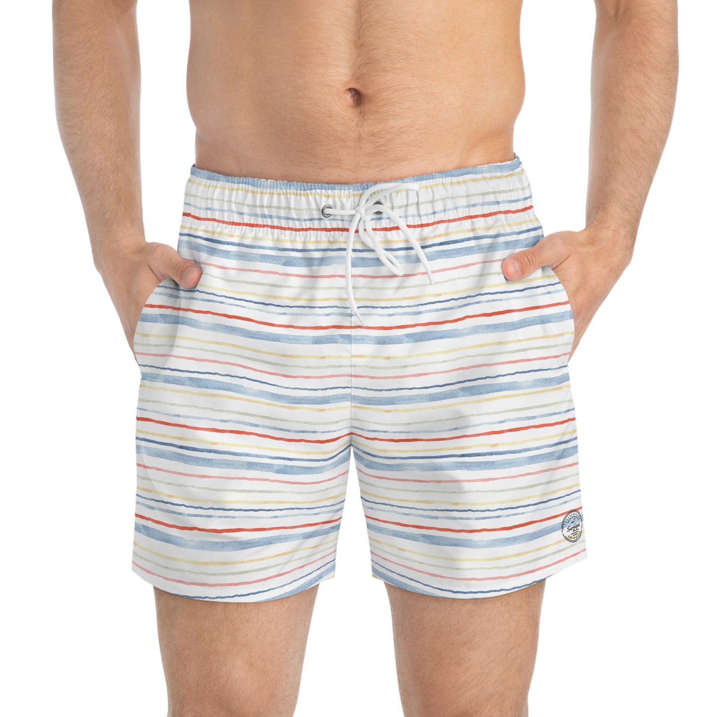 Multicolored Stripes Swimsuit
